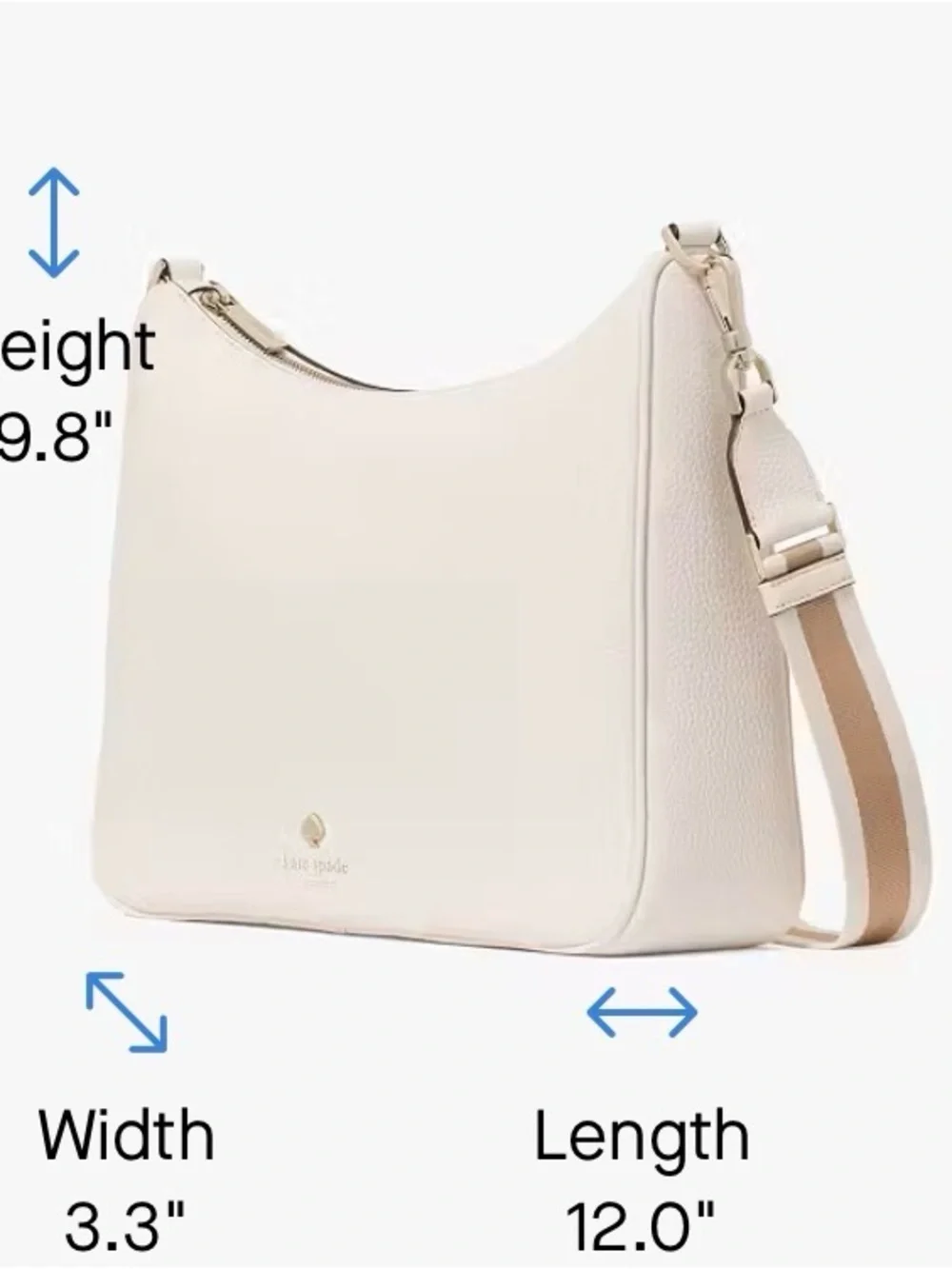 Kate Spade Emma Large Crossbody with extra Canvas Strap